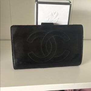 Chanel Black Leather Wallet